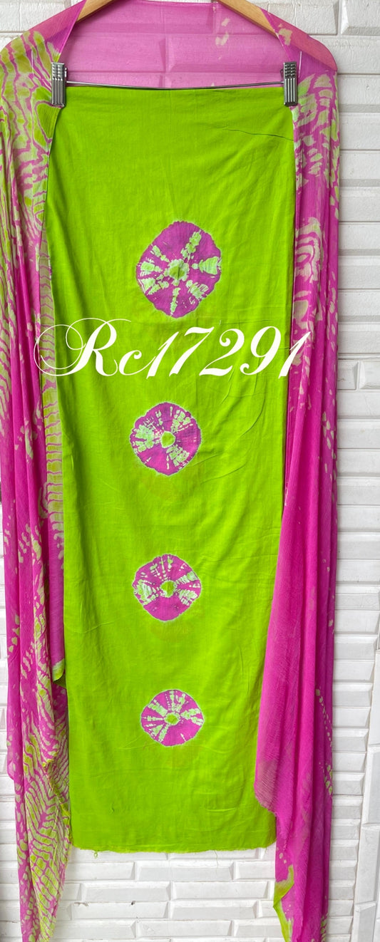 Cotton unstitched ladies suit Rc17291
