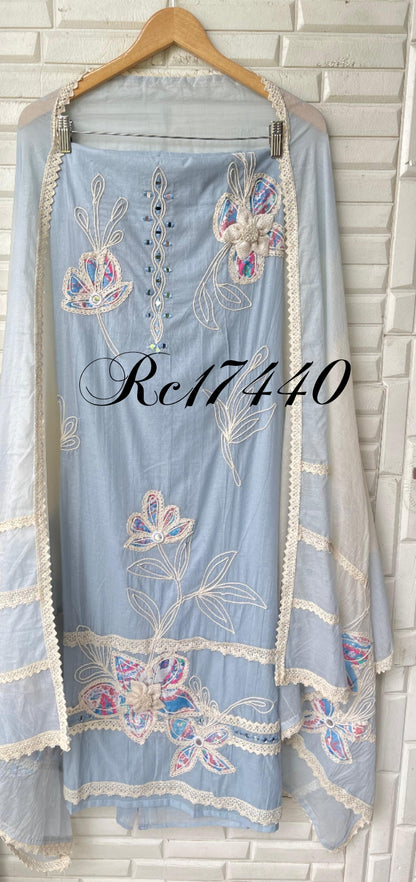 Mul chanderi unstitched ladies suit Rc17440 (a)