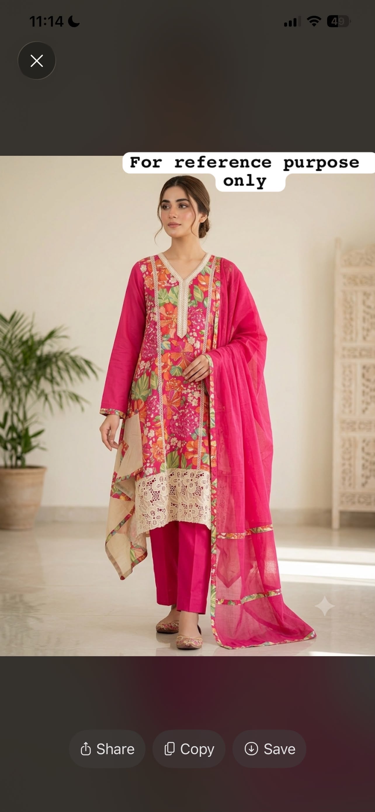 Cotton printed unstitched ladies suit Rc19011 (a)