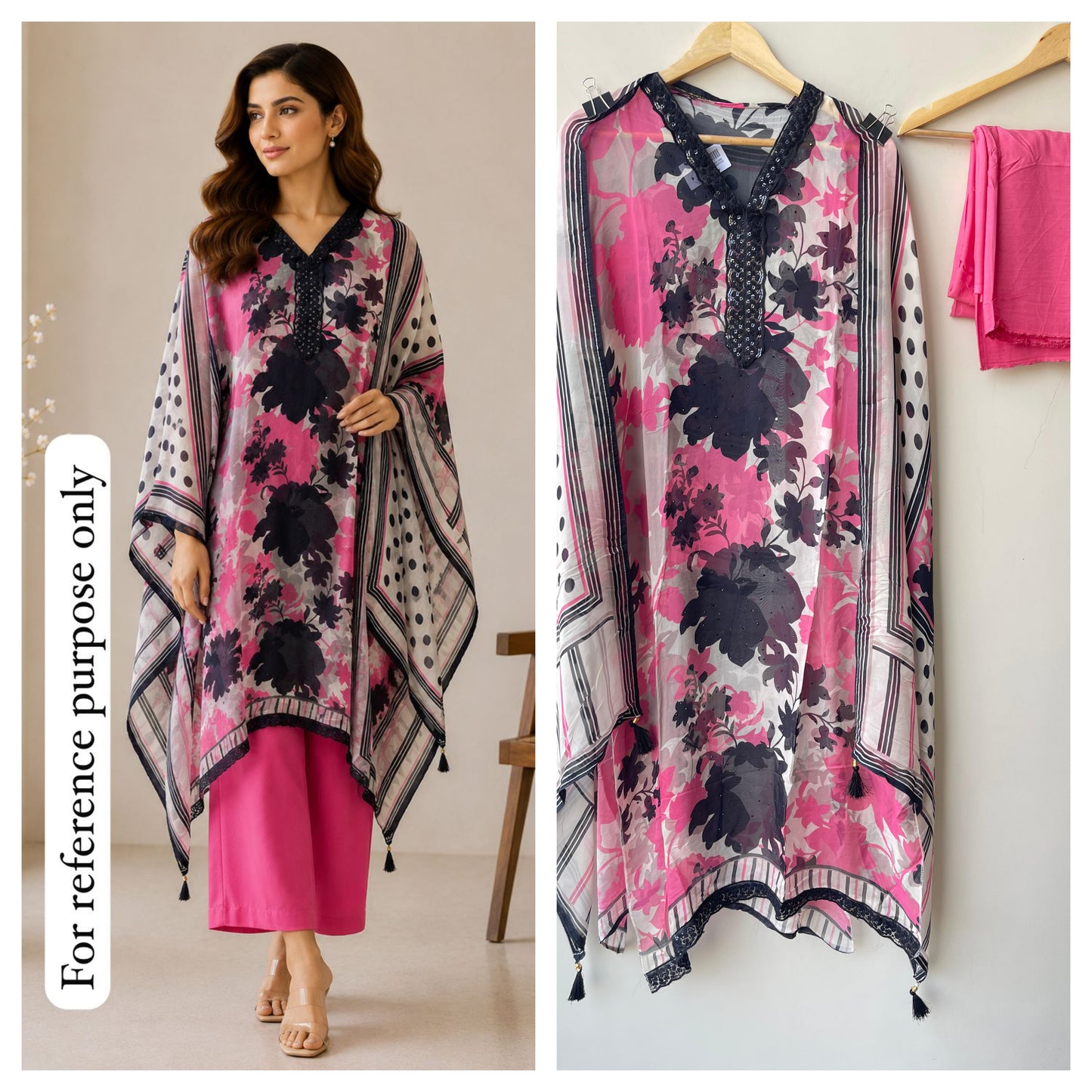 Organza Printed Unstitched Ladies Suit RC-18881(A)