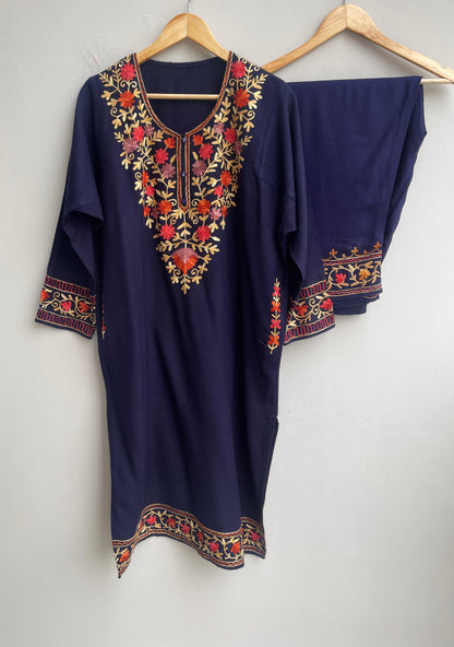 Kashmiri readymade pheron ladies coord set Rc18288