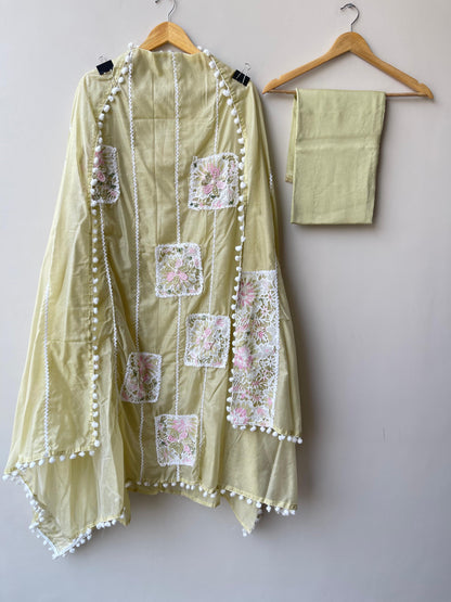 Mul chanderi unstitched ladies suit Rc18928 (b)