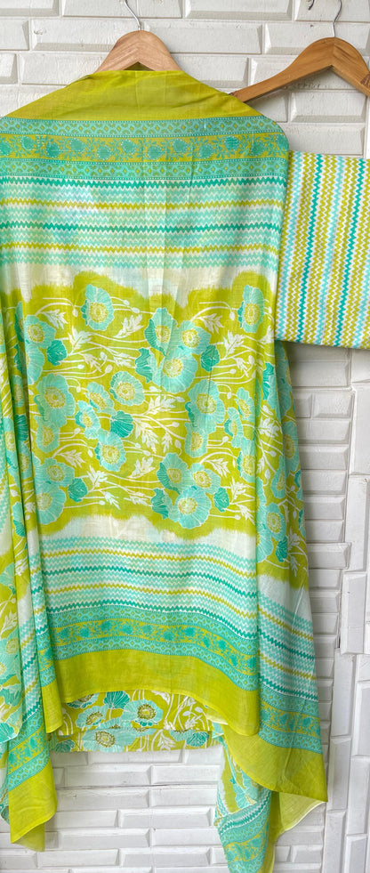 Cotton unstitched ladies suit Rc17390