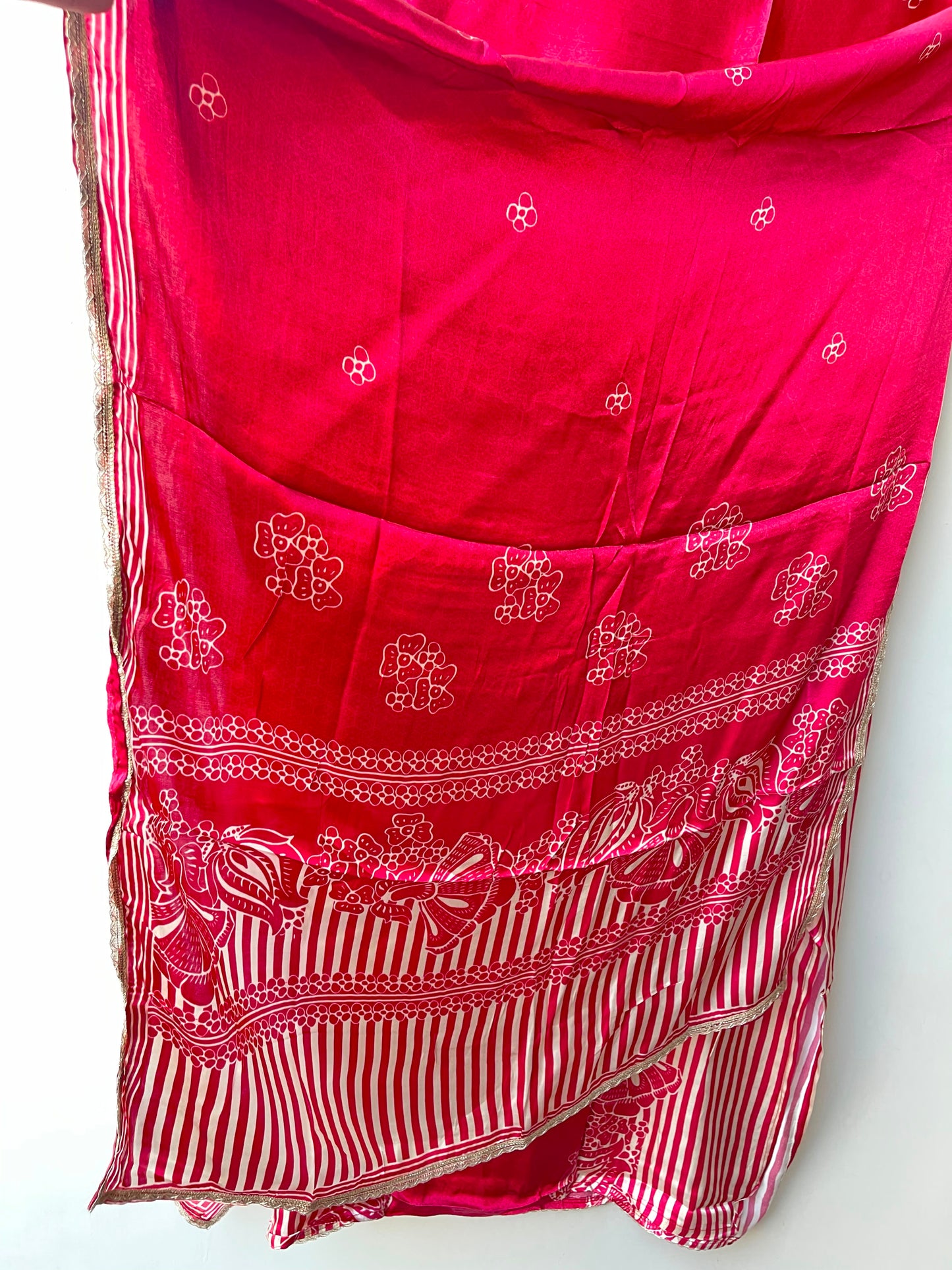 Gajji silk printed unstitched ladies suit Rc19311 (b)