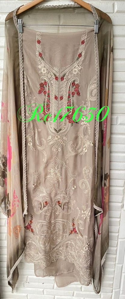 Organza unstitched ladies suit Rc17630 (a)