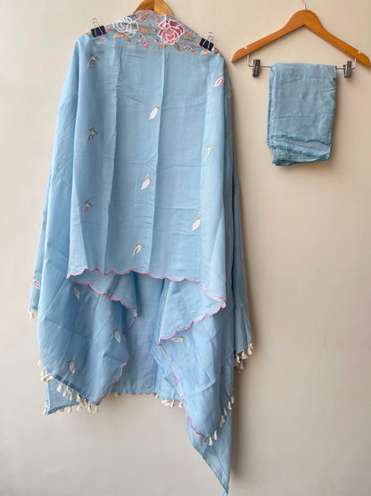 Mul chanderi unstitched ladies suit Rc19010