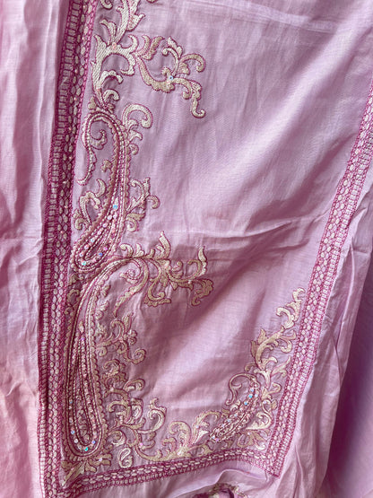 Mul chanderi unstitched ladies suit Rc19119