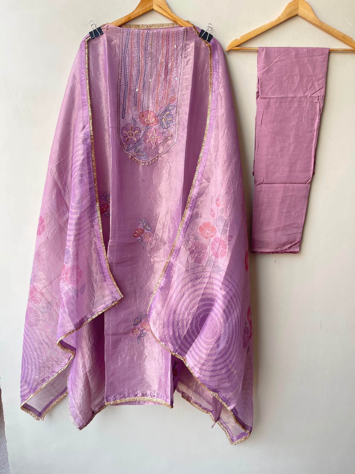Fine shimmer tissue ladies unstitched suit Rc19321 (a)