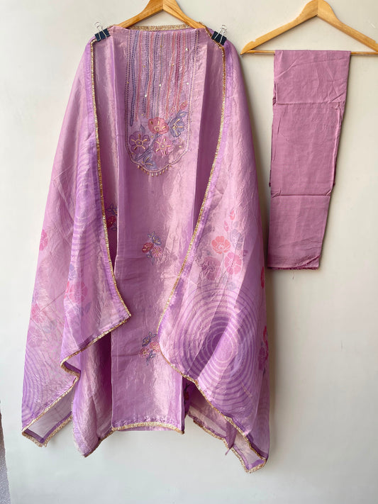 Fine shimmer tissue ladies unstitched suit Rc19321 (a)