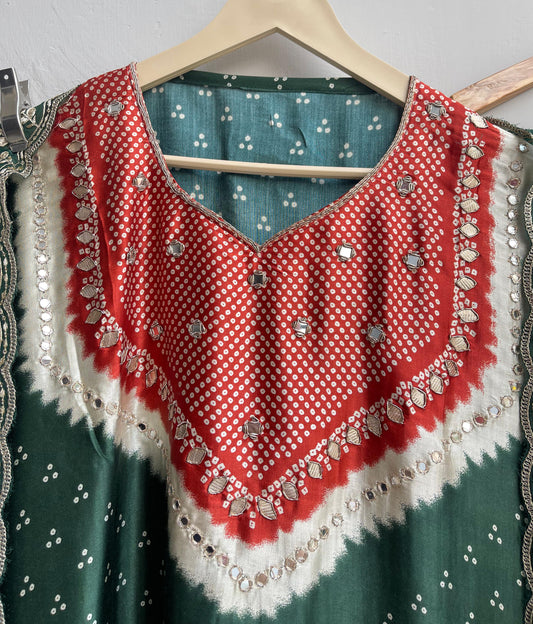 Gajji silk unstitched ladies suit Rc17978