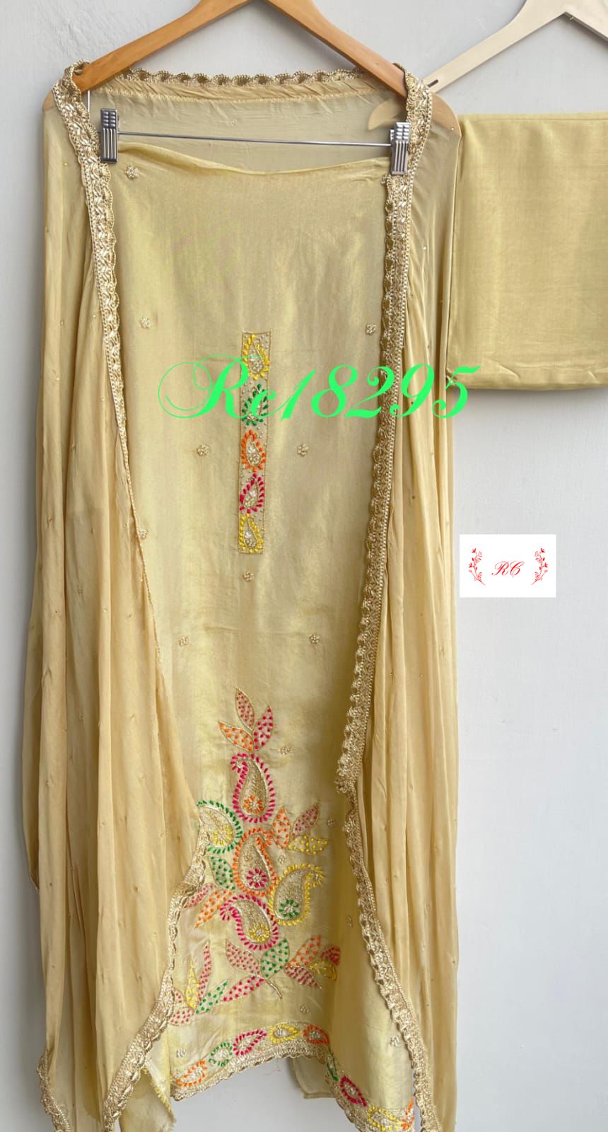 Shimmer Silk Unstitched Ladies Suit RC-18295 – view 4