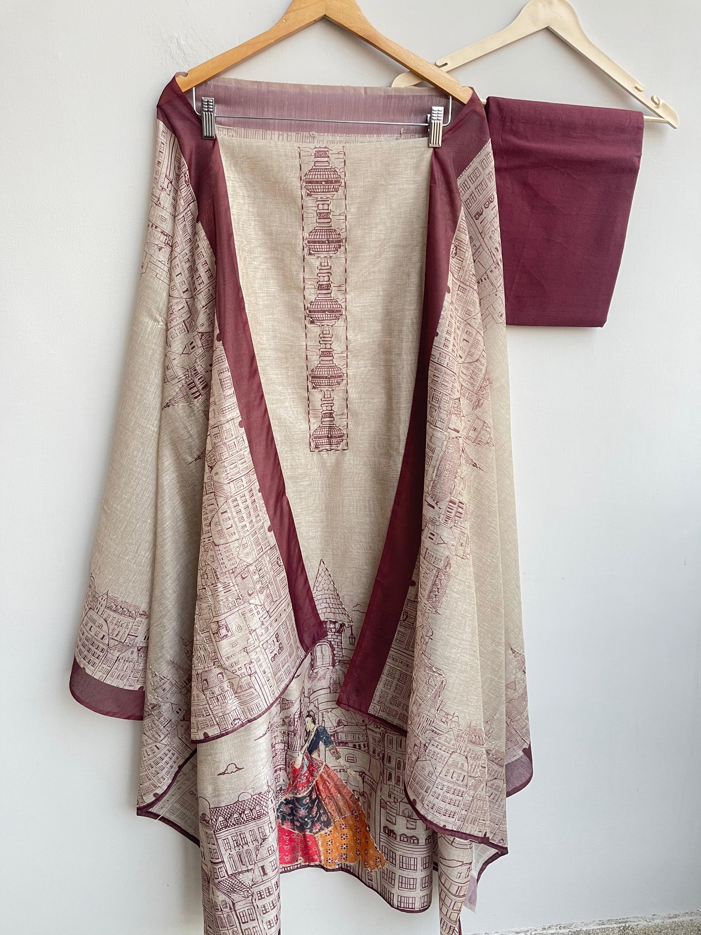 Mul Chanderi Unstitched Ladies Suit RC-18077 – view 8