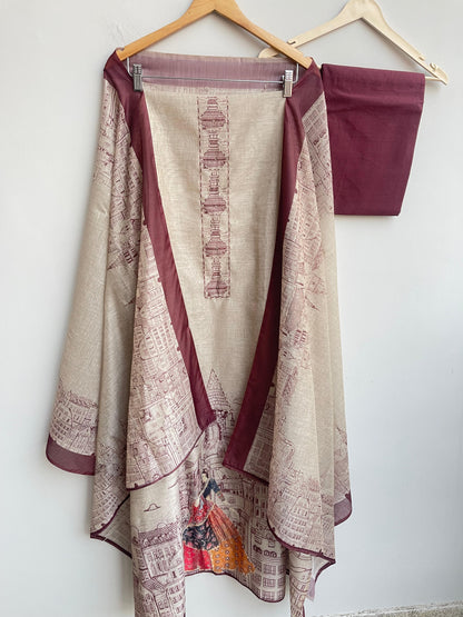 Mul Chanderi Unstitched Ladies Suit RC-18077 – view 8