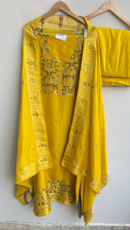 Banarasi silk unstitched ladies suit Rc18242 (c)