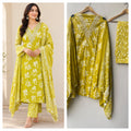 Printed Cotton Unstitched 3 pcs Suit Set