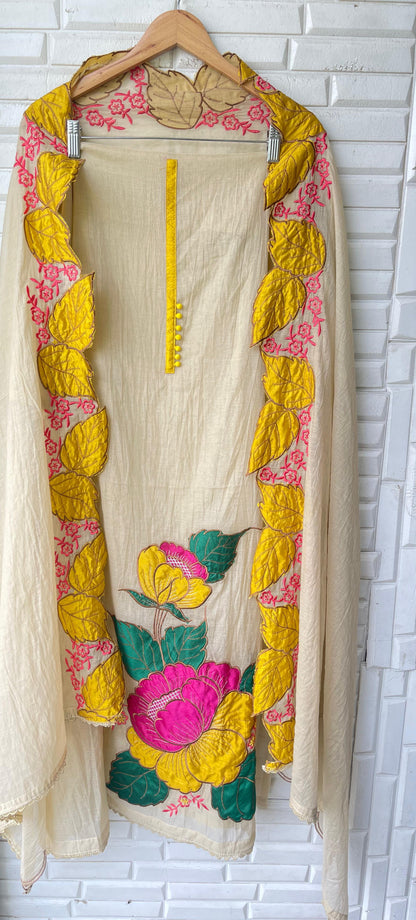 Mul chanderi unstitched ladies suit Rc17409 (b)