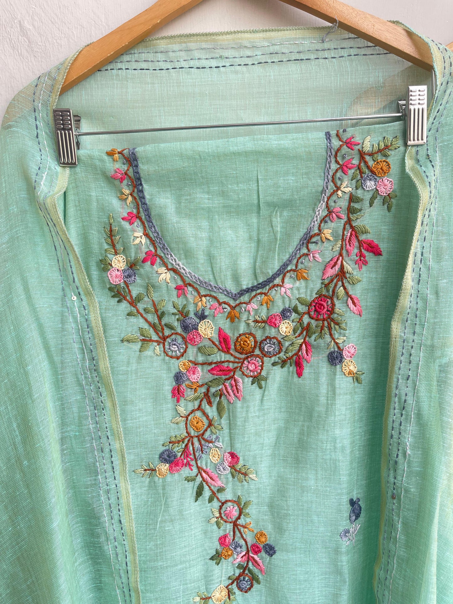 Khaadi mul chanderi ladies unstitched suit Rc18526 (b)