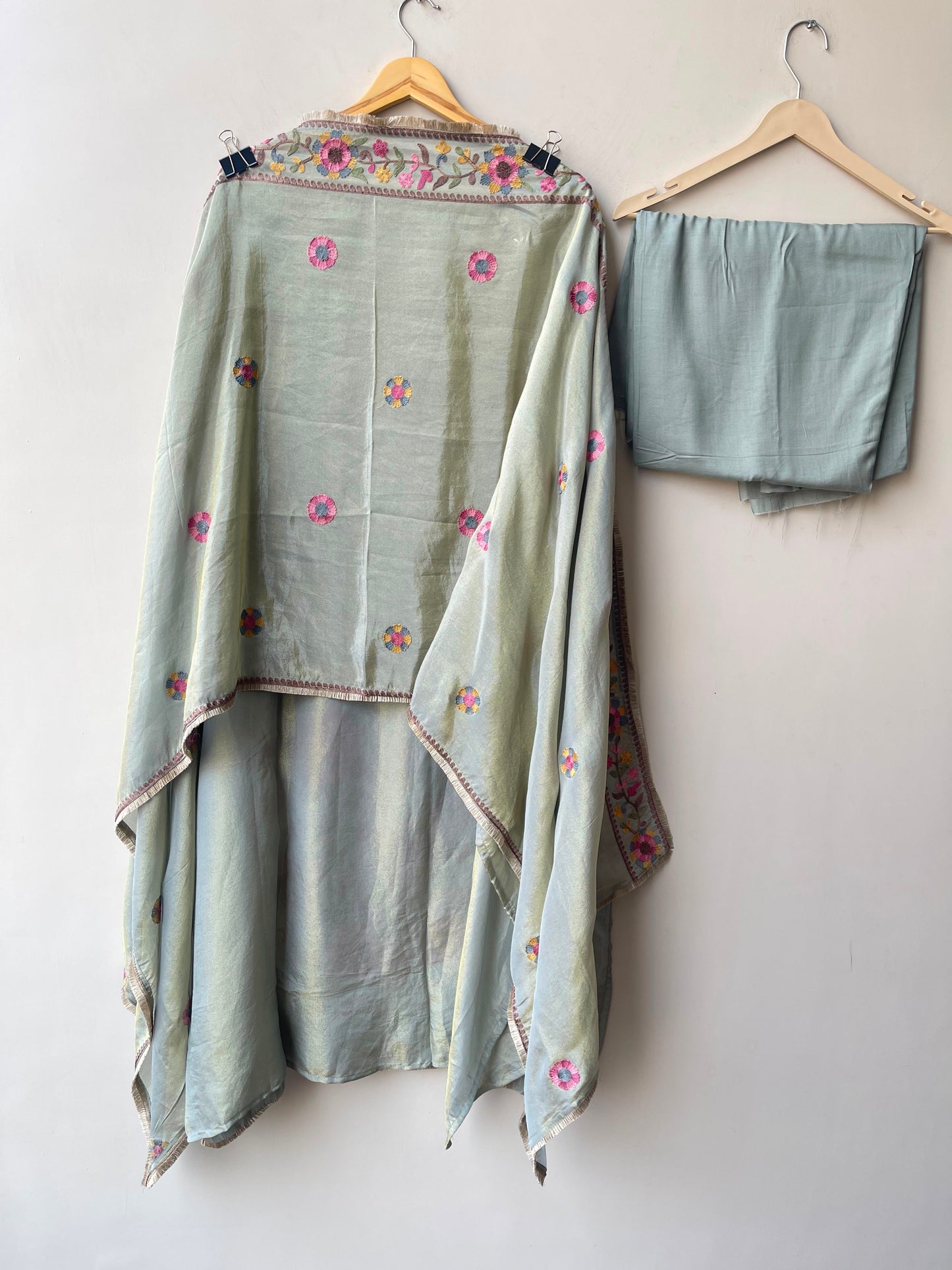 Shimmer silk unstitched ladies suit Rc19069