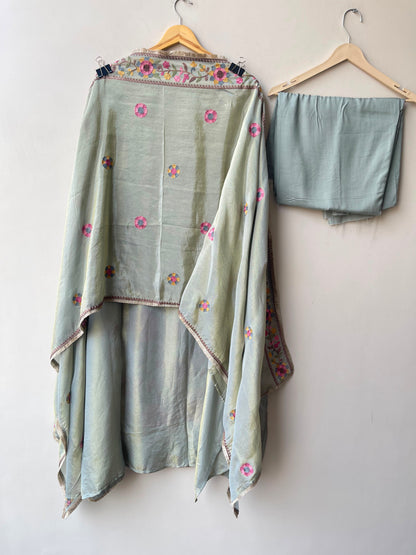 Shimmer silk unstitched ladies suit Rc19069