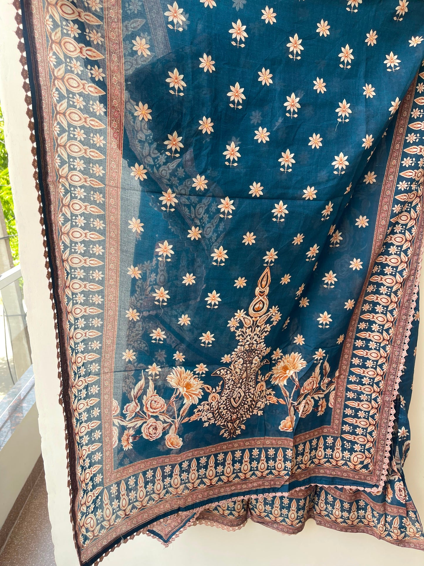 Pakistani style mul cotton unstitched ladies suit Rc18956