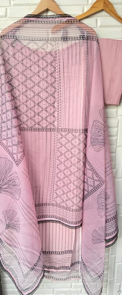 Organza unstitched ladies suit Rc17515  (a)