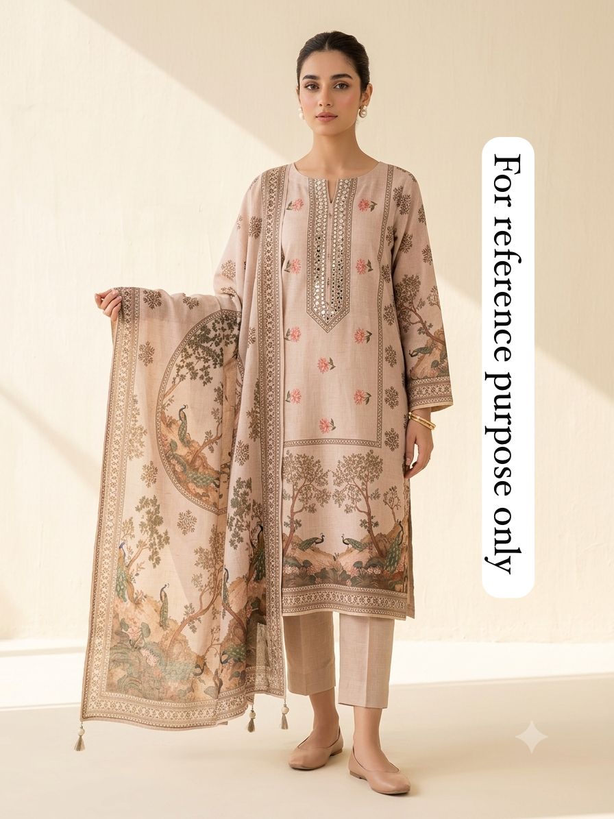 Shimmer linen printed ladies unstitched suit Rc18951