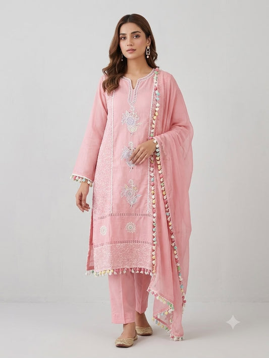 Cotton fabric unstitched ladies suit Rc19016 (b)