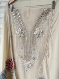 Jute Linen Unstitched Ladies Suit RC-17359
