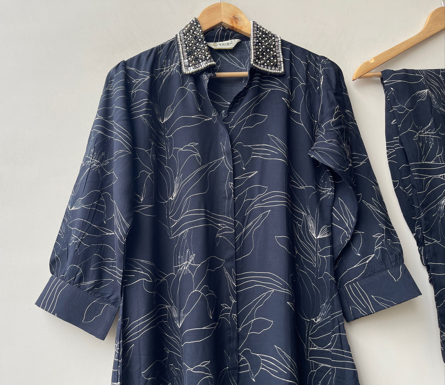 Ready made ladies printed coord set Rc19166