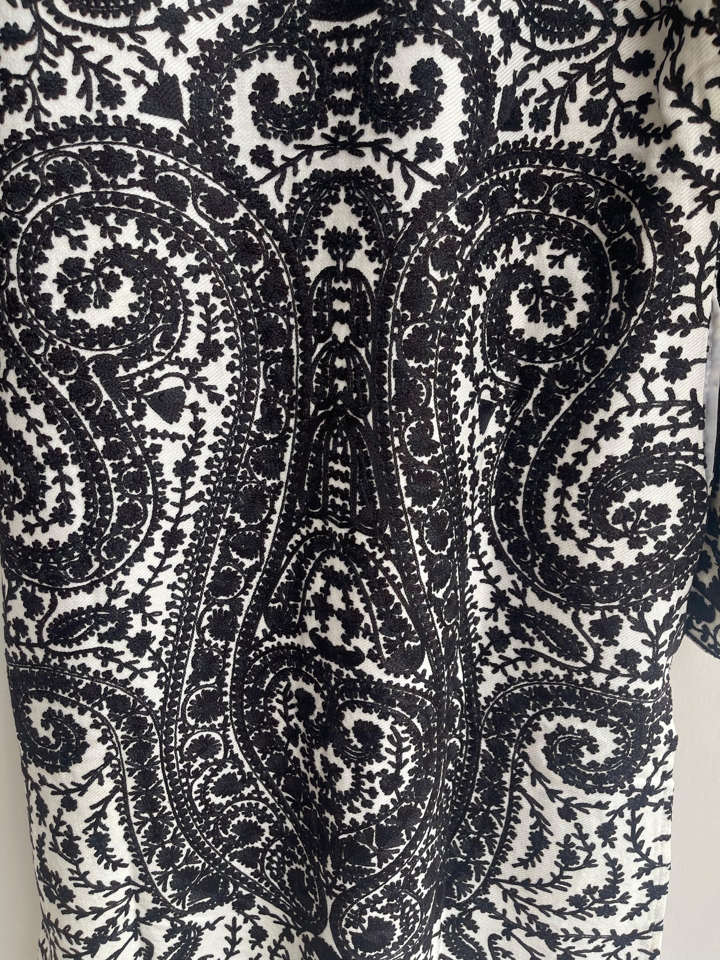 Embroidered winter wear jacket coord set Rc17991