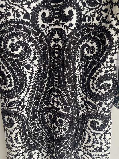 Embroidered winter wear jacket coord set Rc17991