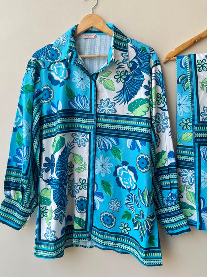Soft muslin cotton printed stitched ladies coord set Rc19097