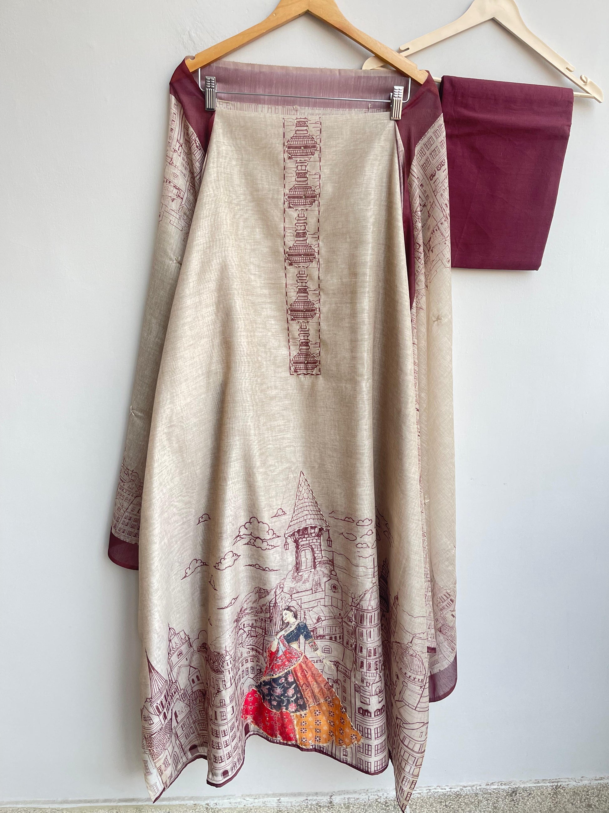 Mul Chanderi Unstitched Ladies Suit RC-18077 – view 6