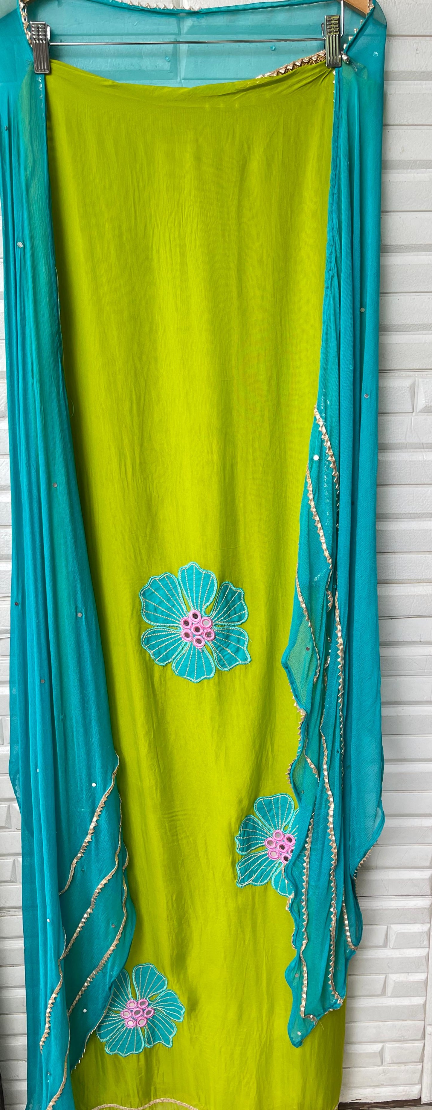 Organza unstitched ladies suit Rc17485