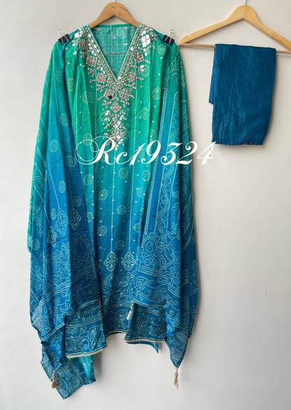 Double shaded banarasi ladies unstitched printed suit Rc19324