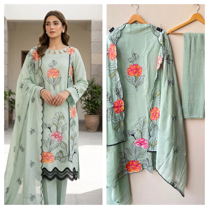 Mul chanderi unstitched ladies suit Rc18980 (b)