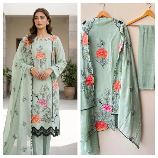 Mul chanderi unstitched ladies suit Rc18980 (b)