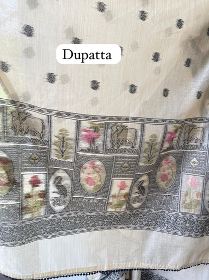 Mul Chanderi Unstitched Ladies Suit RC-18679 – view 5