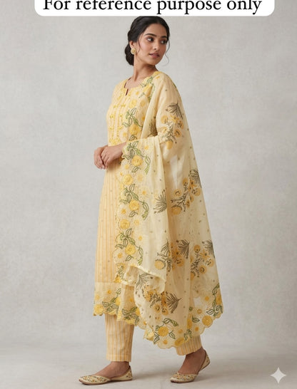 Self Banarasi weaving kota doriya unstitched ladies suit Rc18995