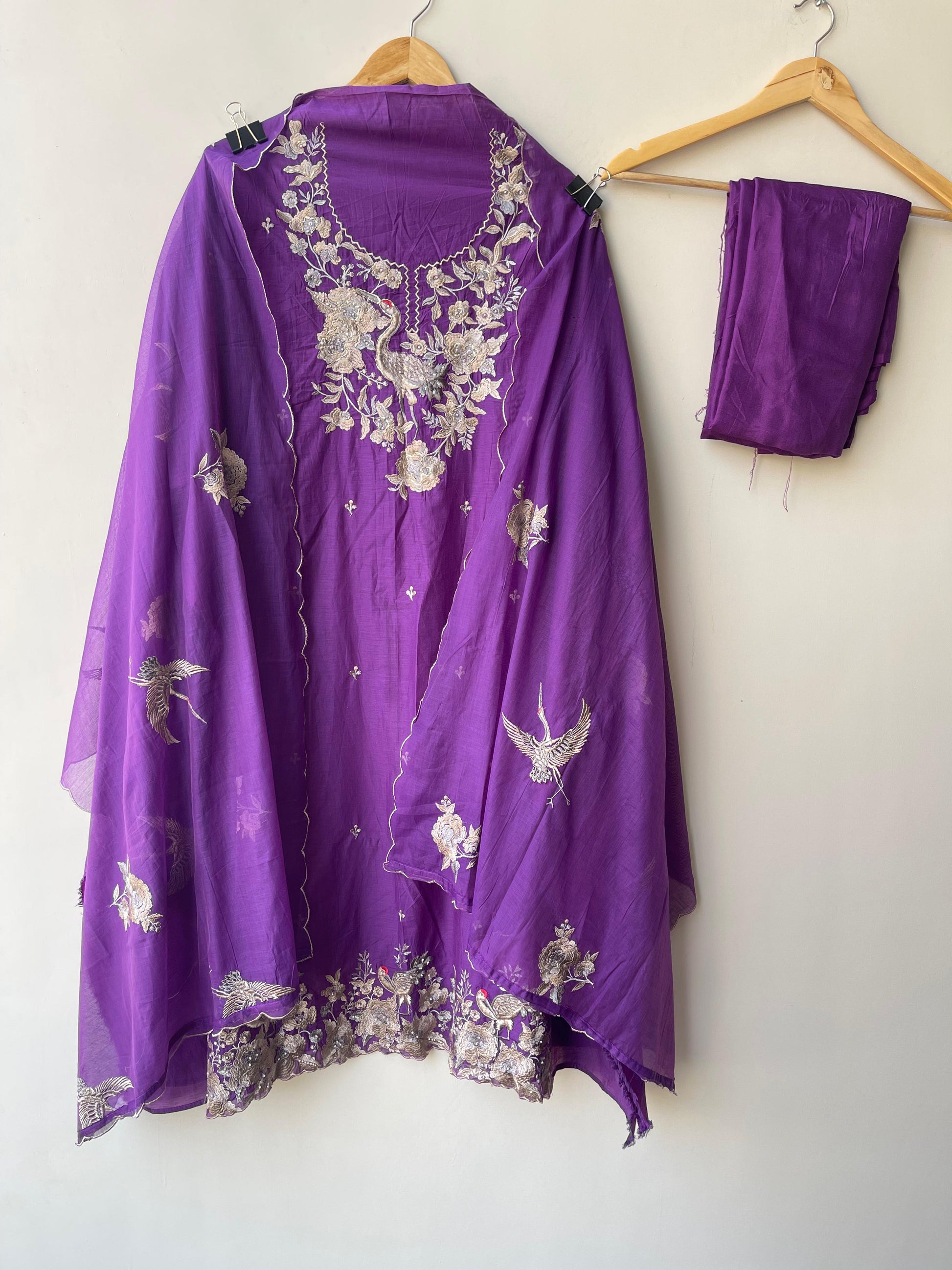 Mul Chanderi Unstitched Ladies Suit RC18848 – view 5