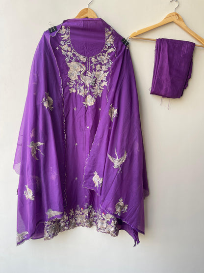 Mul Chanderi Unstitched Ladies Suit RC18848 – view 5