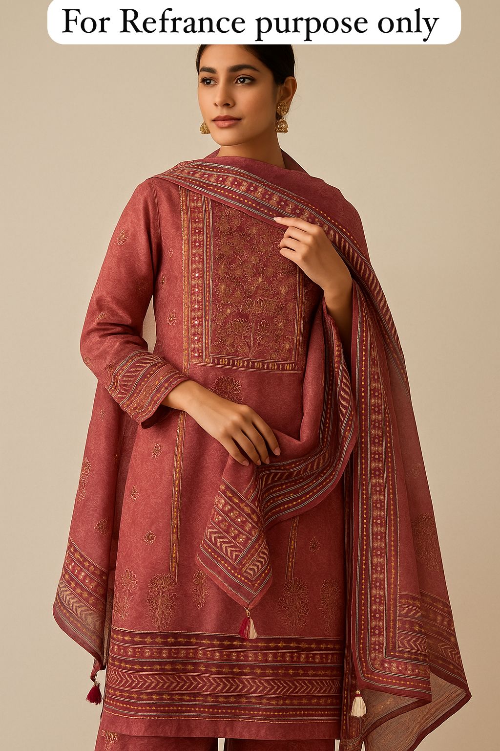 Linen silk unstitched ladies suit Rc17757 (b)