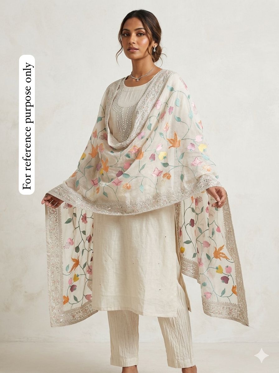 Mul Chanderi Unstitched Ladies Suit RC-18634 – view 2