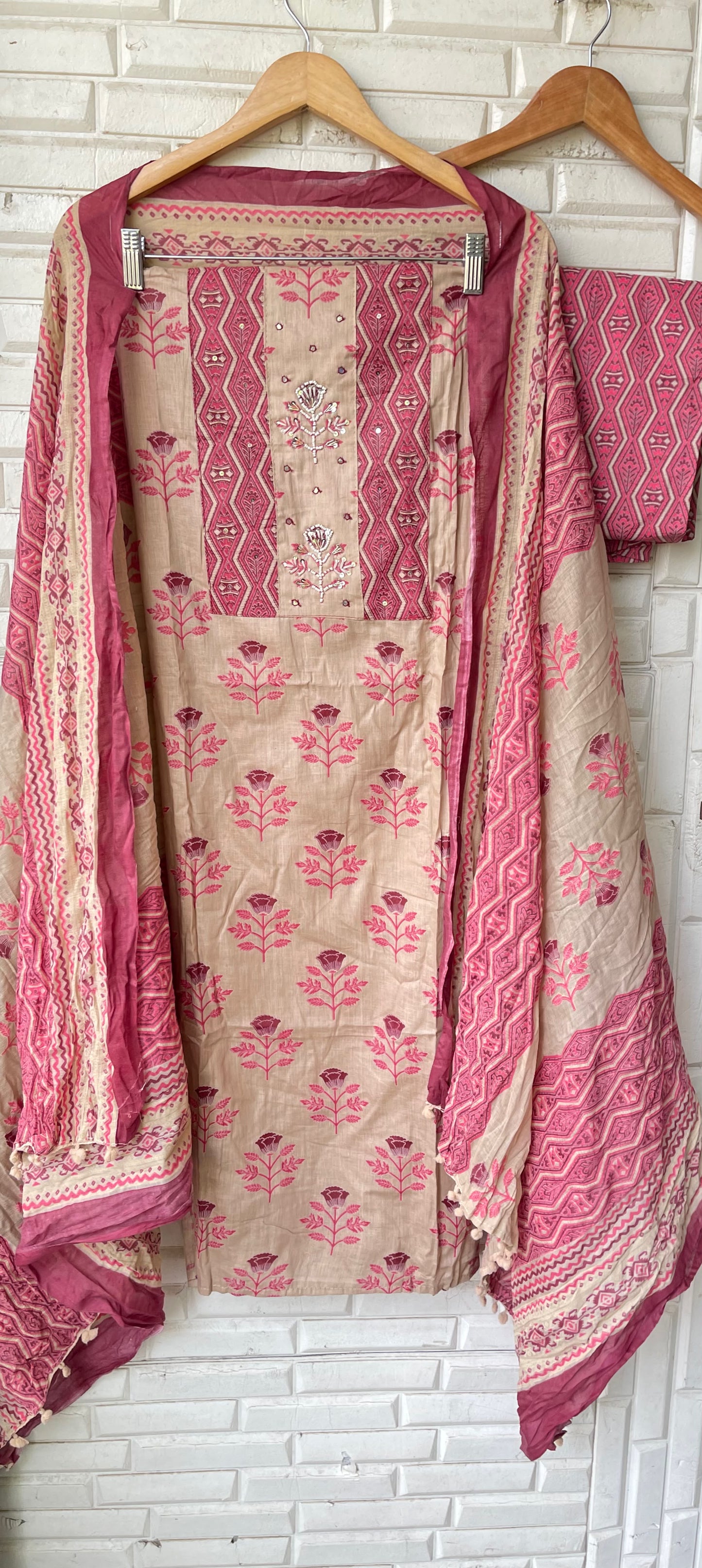 Cotton unstitched ladies suit Rc19289