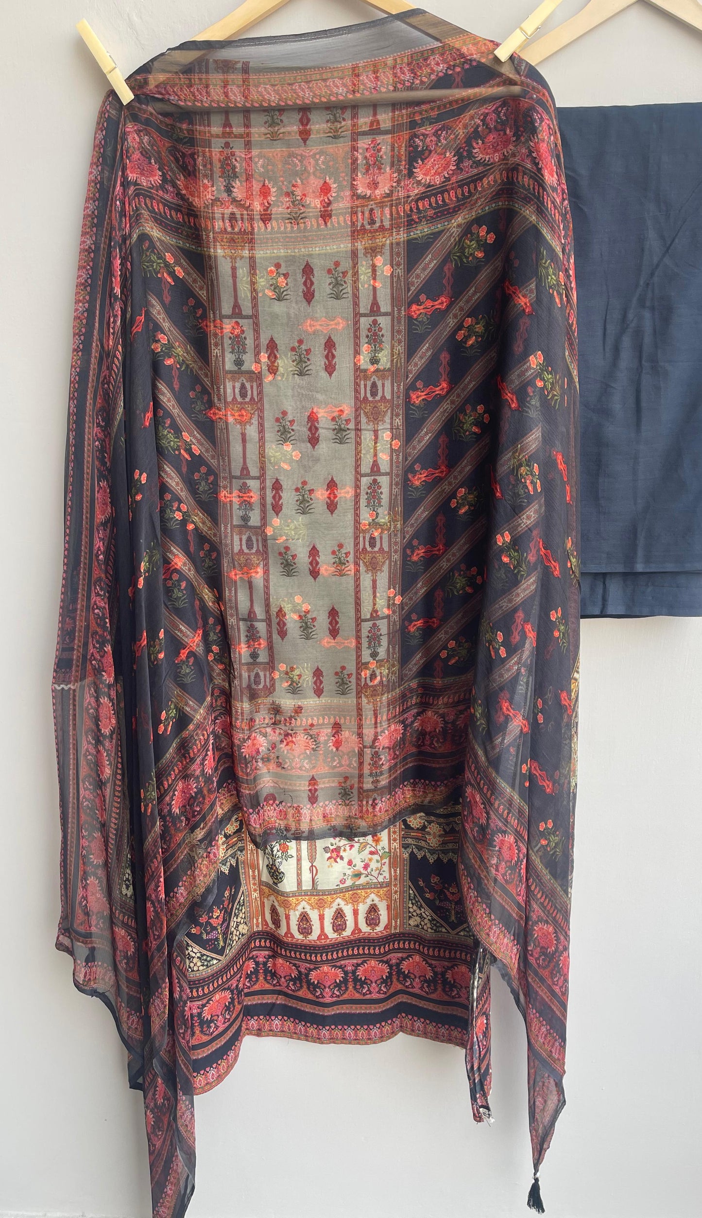 Cotton silk unstitched ladies suit Rc17950