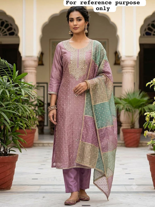 Banarasi shimmer glass organza unstitched ladies suit Rc19295 (a)