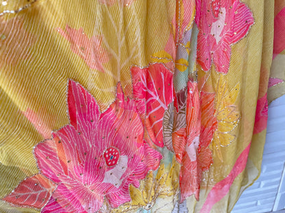 Organza unstitched ladies suit Rc173734