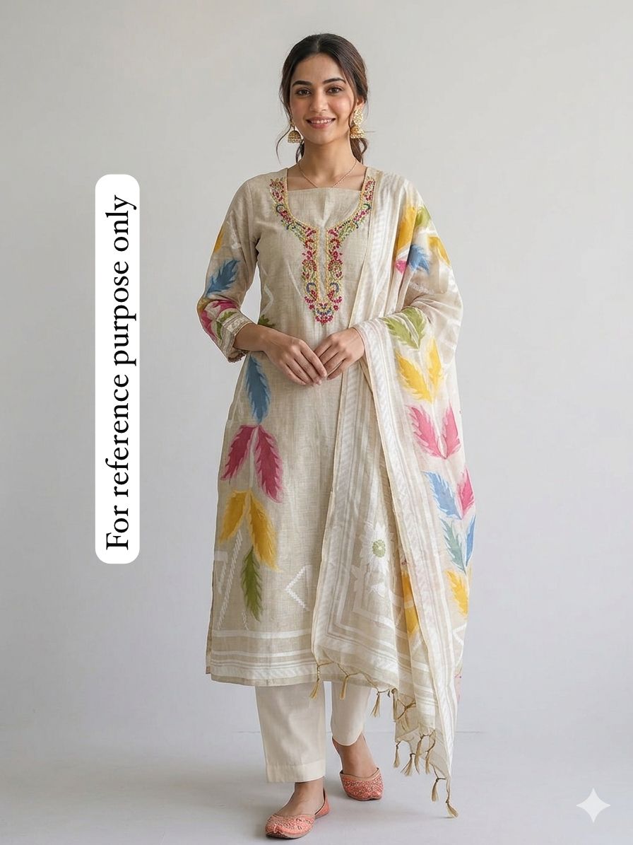 Mul Chanderi Unstitched Ladies Suit RC18566 – view 2