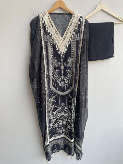 Muslin printed unstitched ladies suit Rc18423