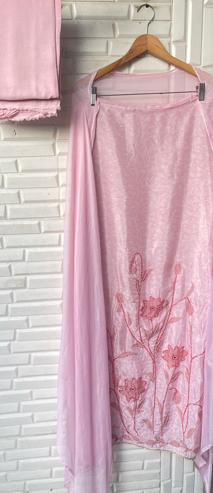 Organza unstitched ladies suit Rc17295 (a)